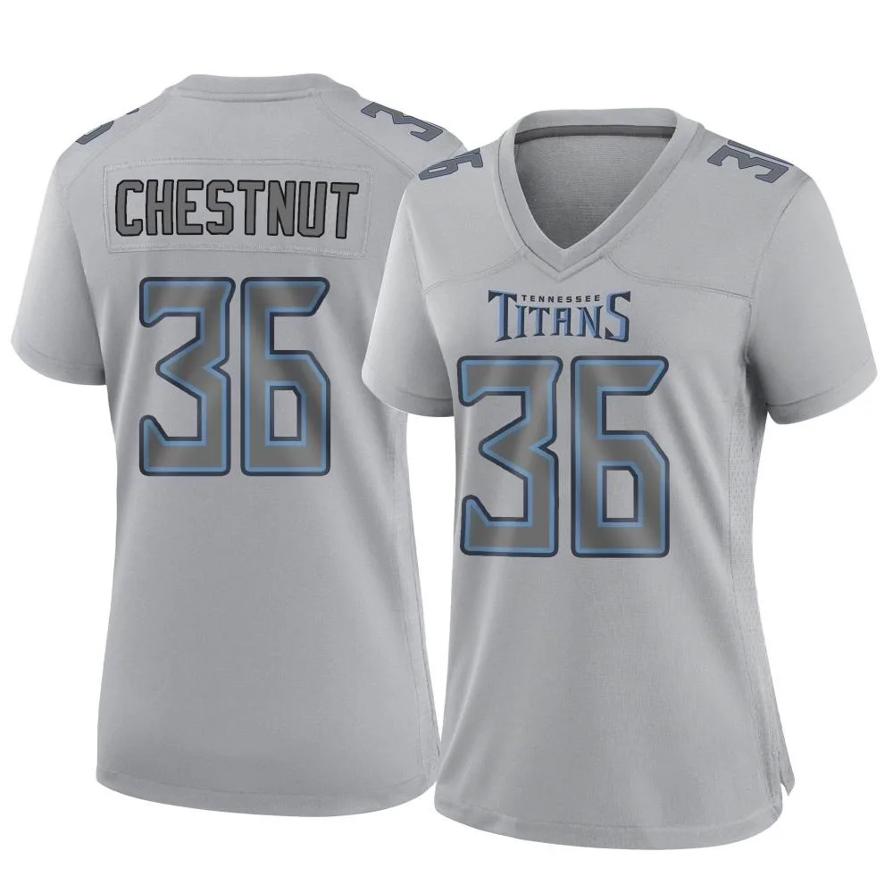 Women's Tennessee Titans Julius Chestnut Nike Atmosphere Fashion Game Gray Jersey Women's Tennessee Titans Julius Chestnut Nike Atmosphere Fashion Game Gray Jersey