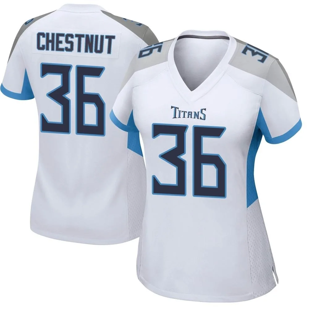 Women's Tennessee Titans Julius Chestnut Nike Game White Jersey Women's Tennessee Titans Julius Chestnut Nike Game White Jersey
