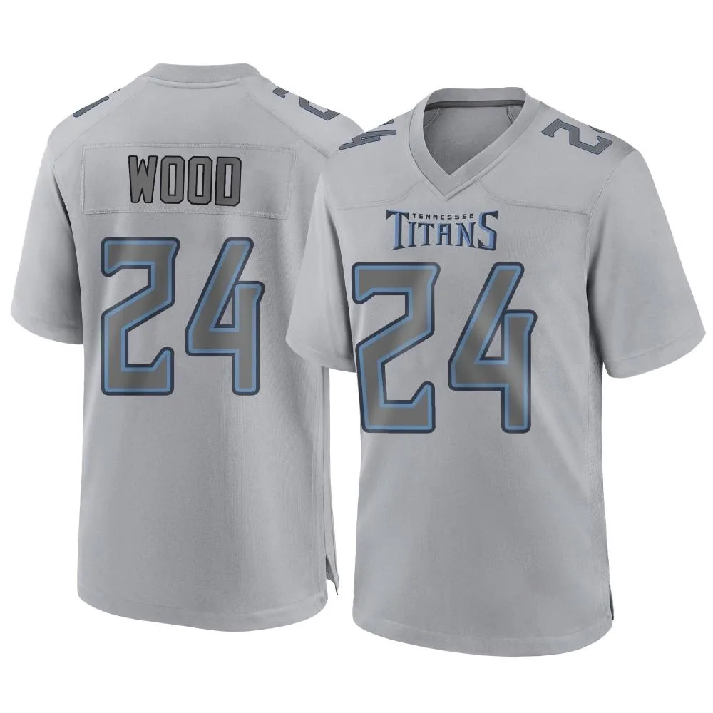 Men's Tennessee Titans Julius Wood Nike Atmosphere Fashion Game Gray Jersey Men's Tennessee Titans Julius Wood Nike Atmosphere Fashion Game Gray Jersey