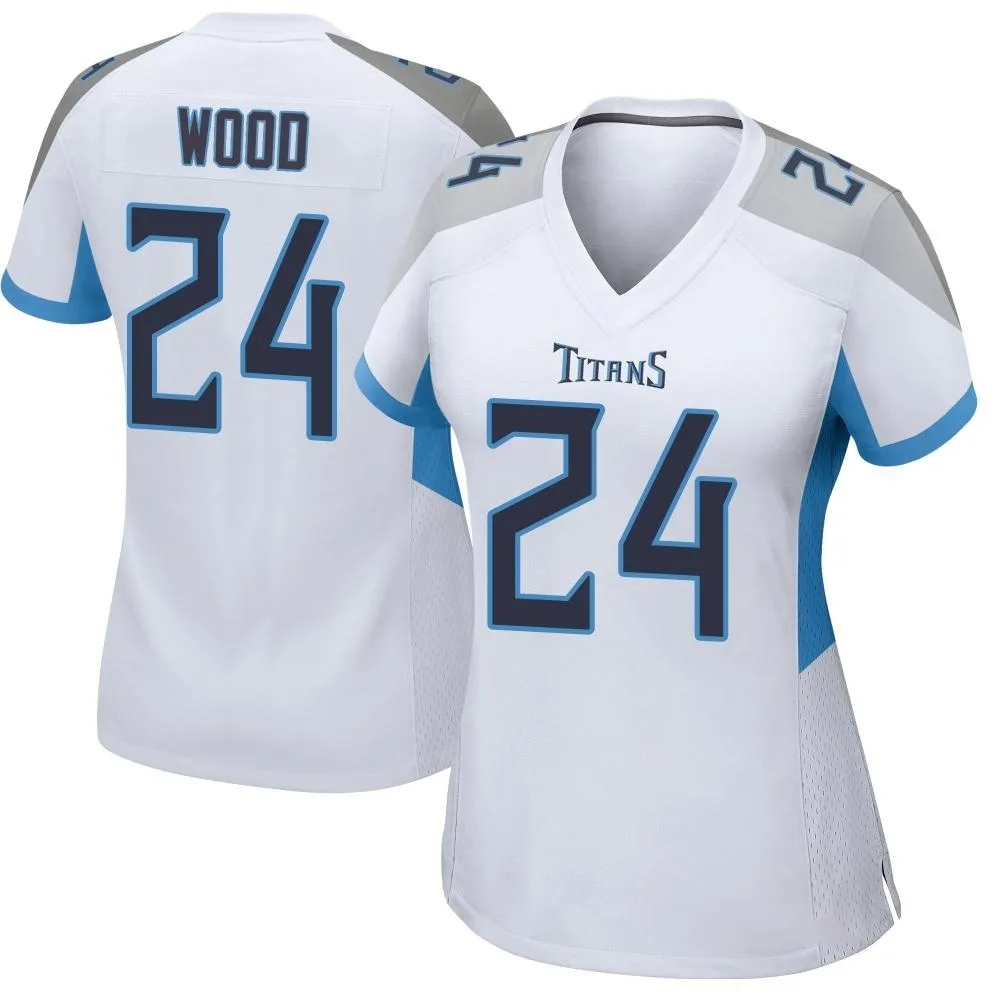 Women's Tennessee Titans Julius Wood Nike Game White Jersey Women's Tennessee Titans Julius Wood Nike Game White Jersey