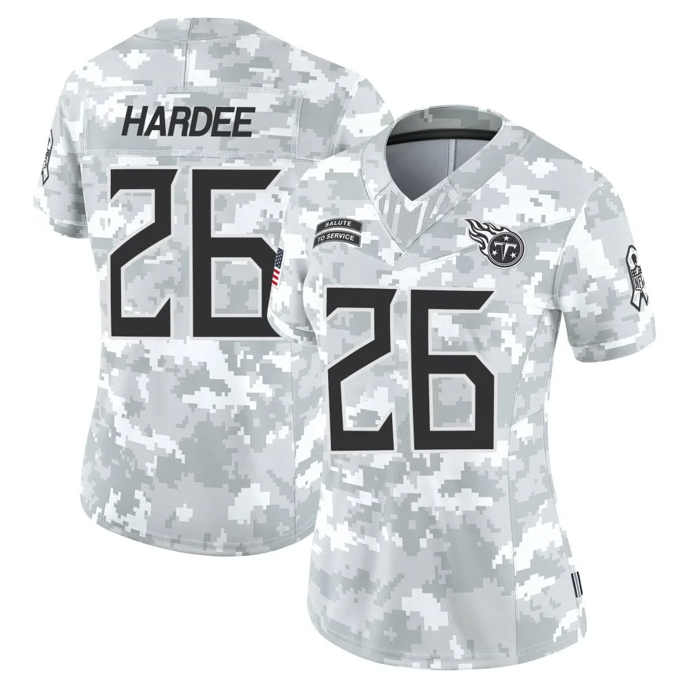 Women's Tennessee Titans Justin Hardee Sr. Nike 2024 Salute to Service Limited Arctic Camo Jersey Women's Tennessee Titans Justin Hardee Sr. Nike 2024 Salute to Service Limited Arctic Camo Jersey