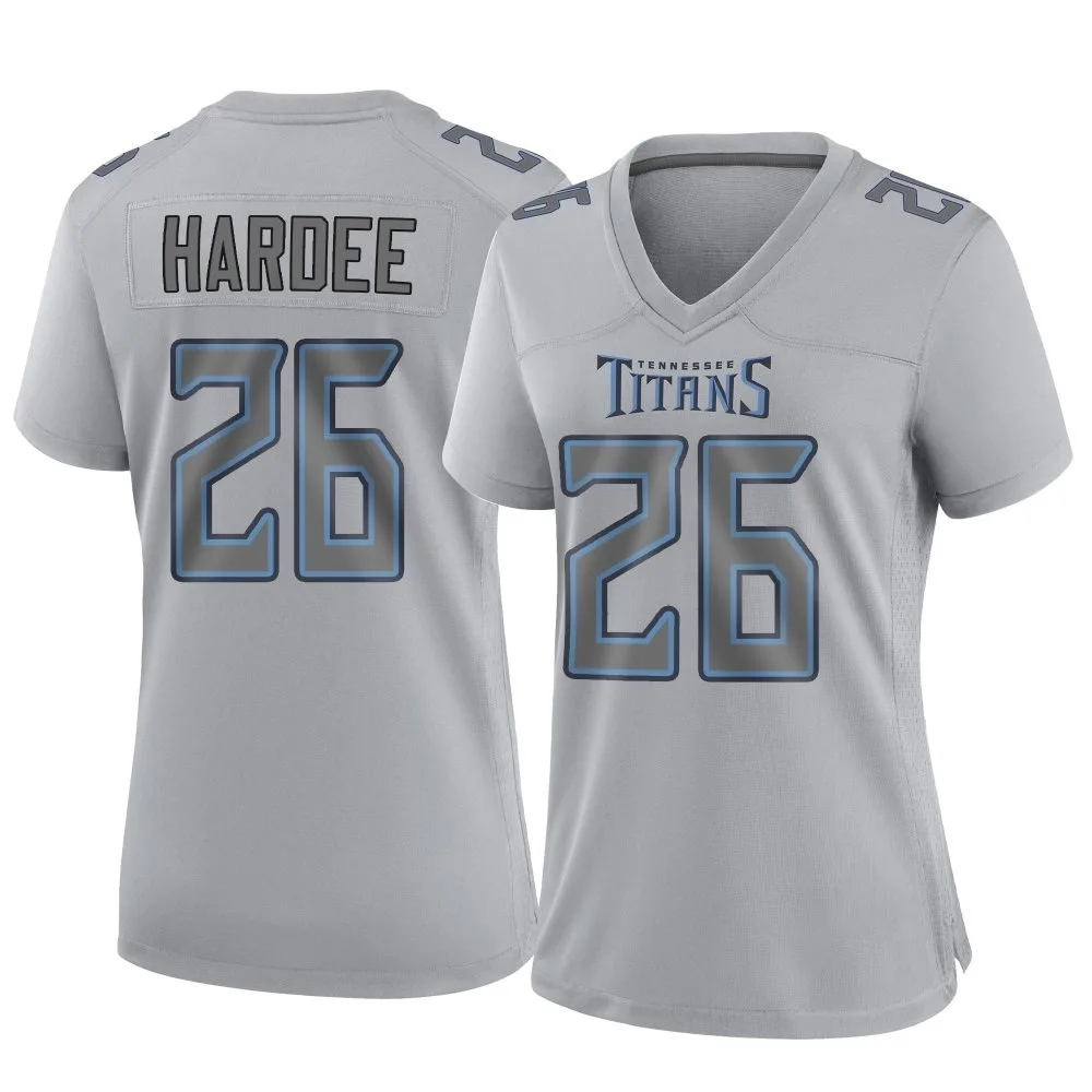 Women's Tennessee Titans Justin Hardee Sr. Nike Atmosphere Fashion Game Gray Jersey Women's Tennessee Titans Justin Hardee Sr. Nike Atmosphere Fashion Game Gray Jersey