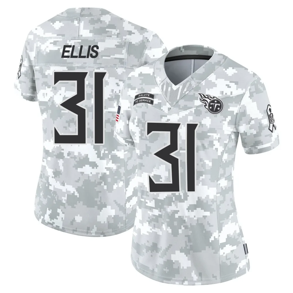 Women's Tennessee Titans Keaton Ellis Nike 2024 Salute to Service Limited Arctic Camo Jersey Women's Tennessee Titans Keaton Ellis Nike 2024 Salute to Service Limited Arctic Camo Jersey