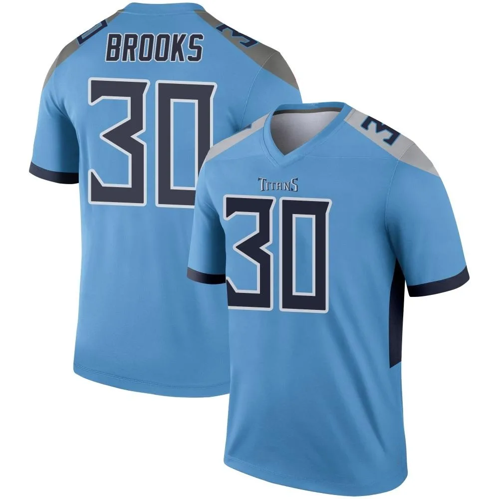 Men's Tennessee Titans Kendell Brooks Nike Legend Light Blue Jersey Men's Tennessee Titans Kendell Brooks Nike Legend Light Blue Jersey