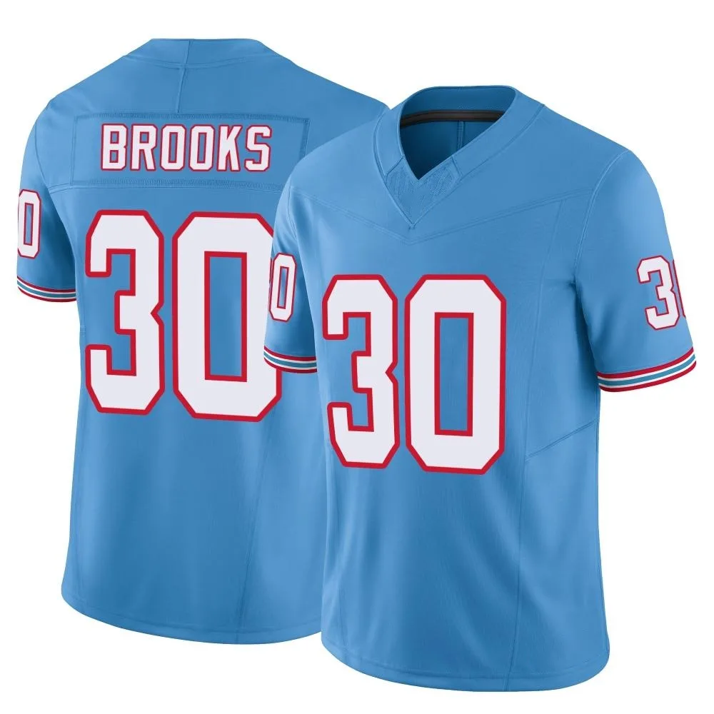 Men's Tennessee Titans Kendell Brooks Nike Vapor F.U.S.E. Limited Light Blue Jersey Men's Tennessee Titans Kendell Brooks Nike Vapor F.U.S.E. Limited Light Blue Jersey