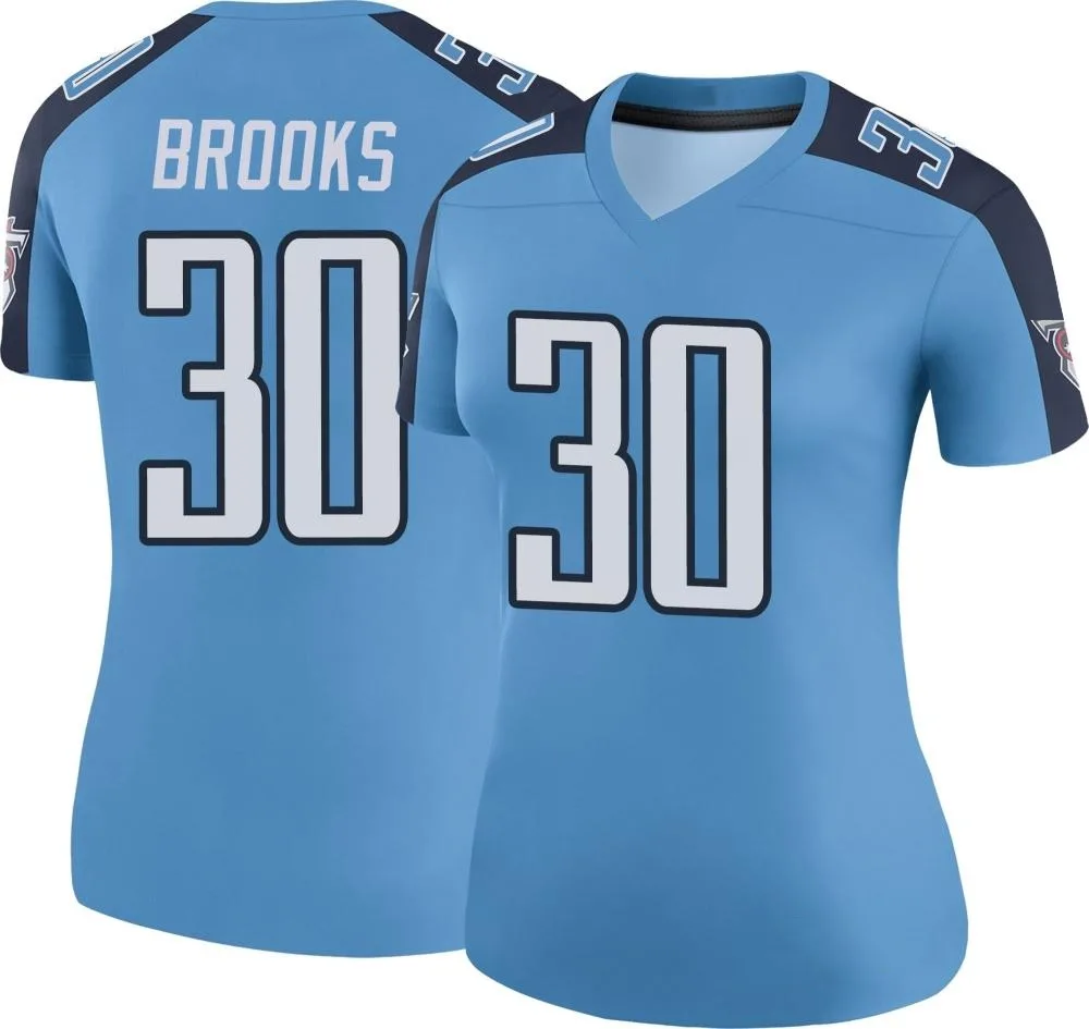 Women's Tennessee Titans Kendell Brooks Nike Color Rush Legend Light Blue Jersey Women's Tennessee Titans Kendell Brooks Nike Color Rush Legend Light Blue Jersey