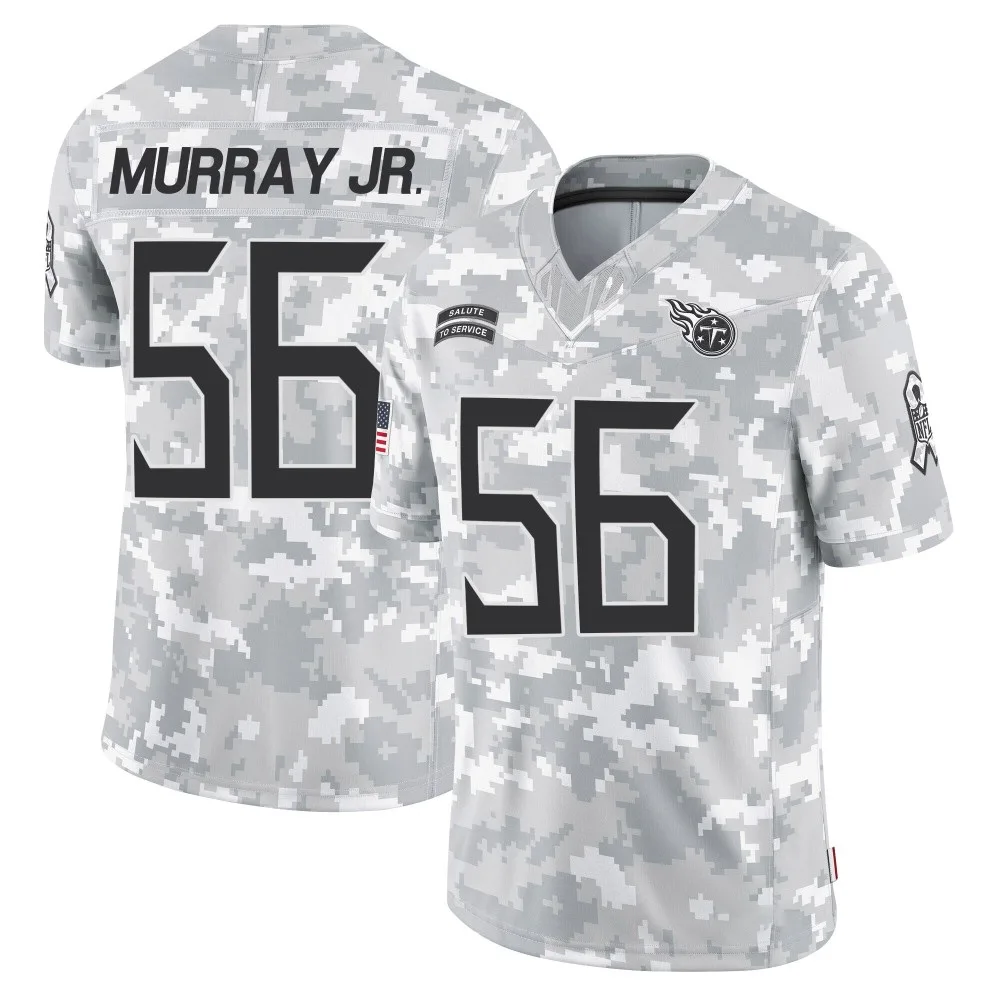 Men's Tennessee Titans Kenneth Murray Jr. Nike 2024 Salute to Service Limited Arctic Camo Jersey Men's Tennessee Titans Kenneth Murray Jr. Nike 2024 Salute to Service Limited Arctic Camo Jersey