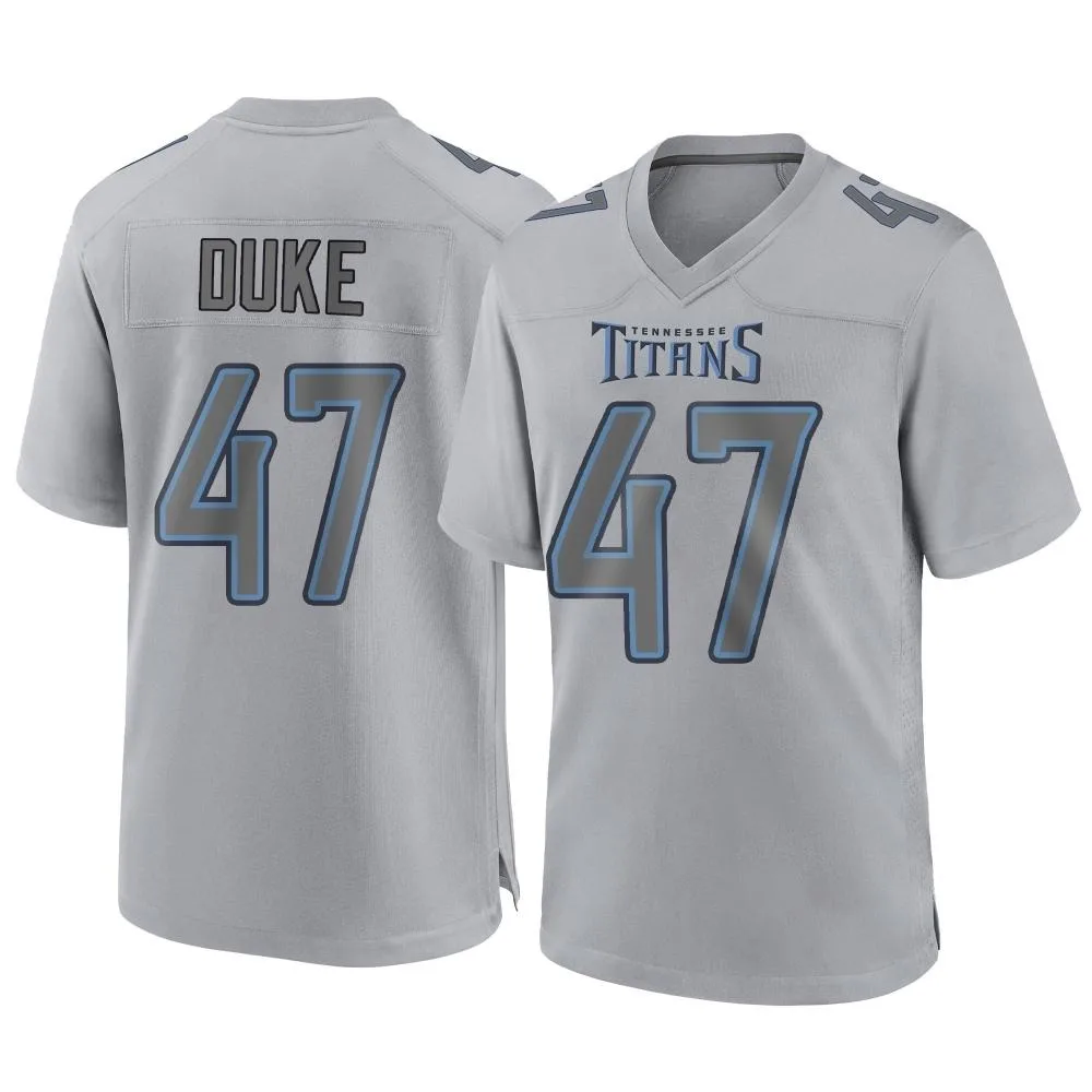 Men's Tennessee Titans Khalid Duke Nike Atmosphere Fashion Game Gray Jersey Men's Tennessee Titans Khalid Duke Nike Atmosphere Fashion Game Gray Jersey