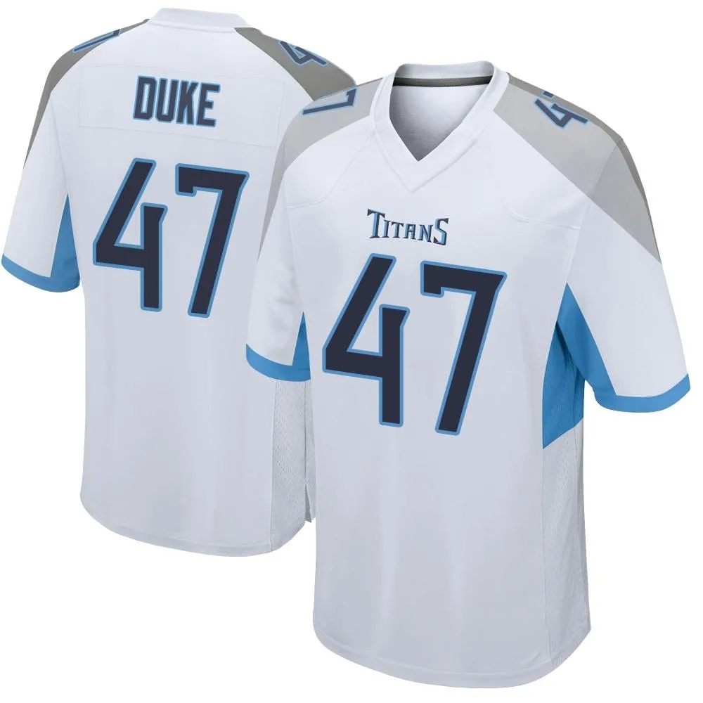 Men's Tennessee Titans Khalid Duke Nike Game White Jersey Men's Tennessee Titans Khalid Duke Nike Game White Jersey