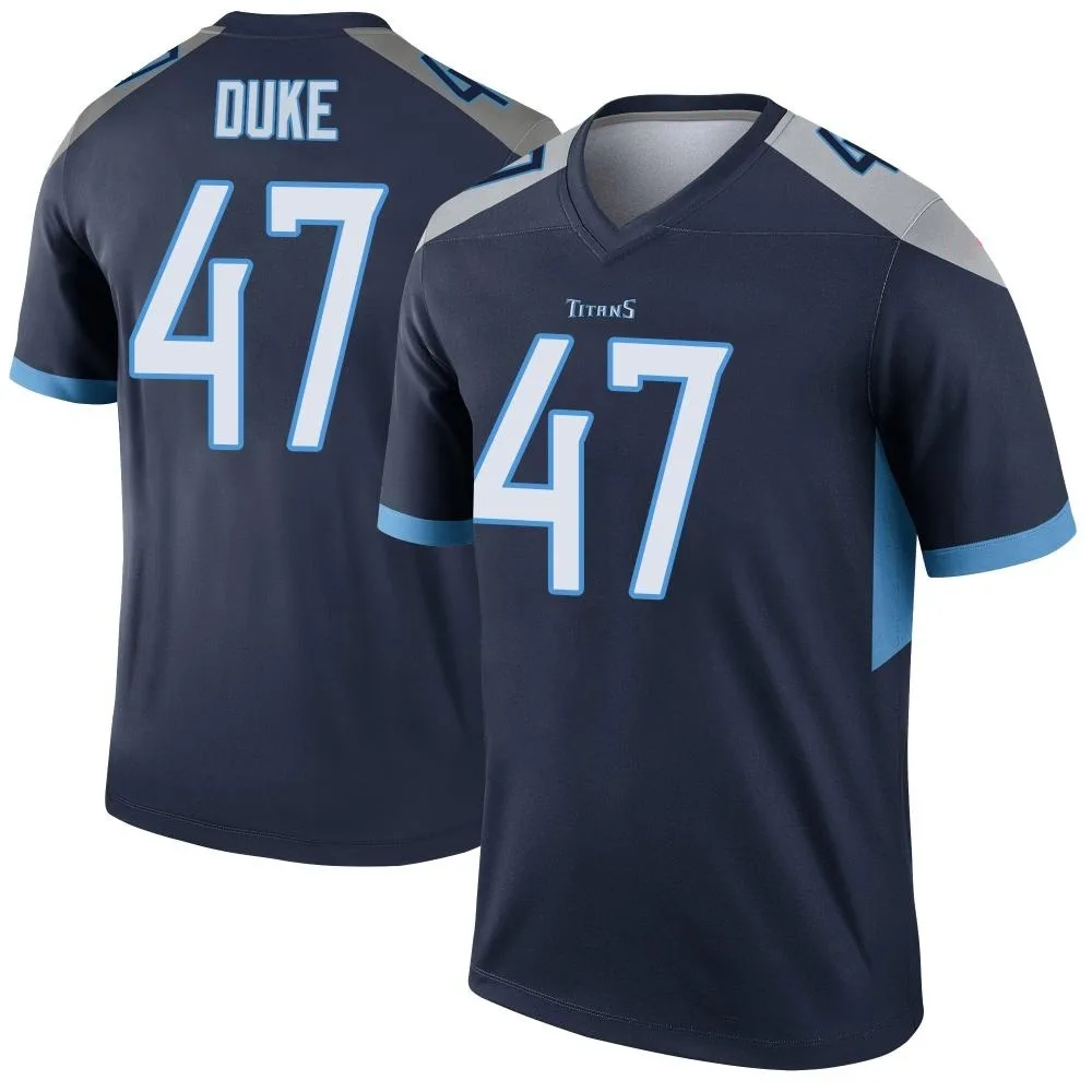 Men's Tennessee Titans Khalid Duke Nike Legend Navy Jersey Men's Tennessee Titans Khalid Duke Nike Legend Navy Jersey