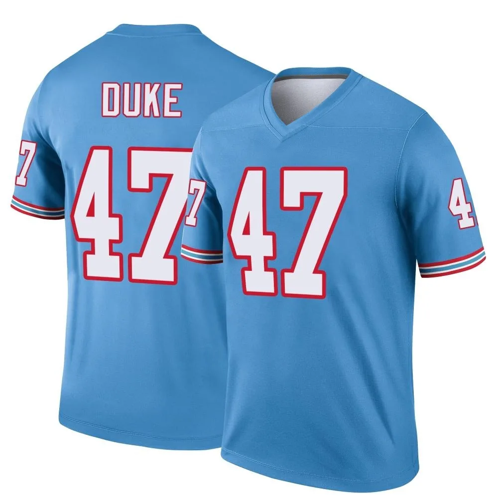 Men's Tennessee Titans Khalid Duke Nike Oilers Throwback Legend Light Blue Jersey Men's Tennessee Titans Khalid Duke Nike Oilers Throwback Legend Light Blue Jersey