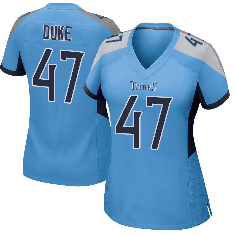 Women's Tennessee Titans Khalid Duke Nike Game Light Blue Jersey Women's Tennessee Titans Khalid Duke Nike Game Light Blue Jersey