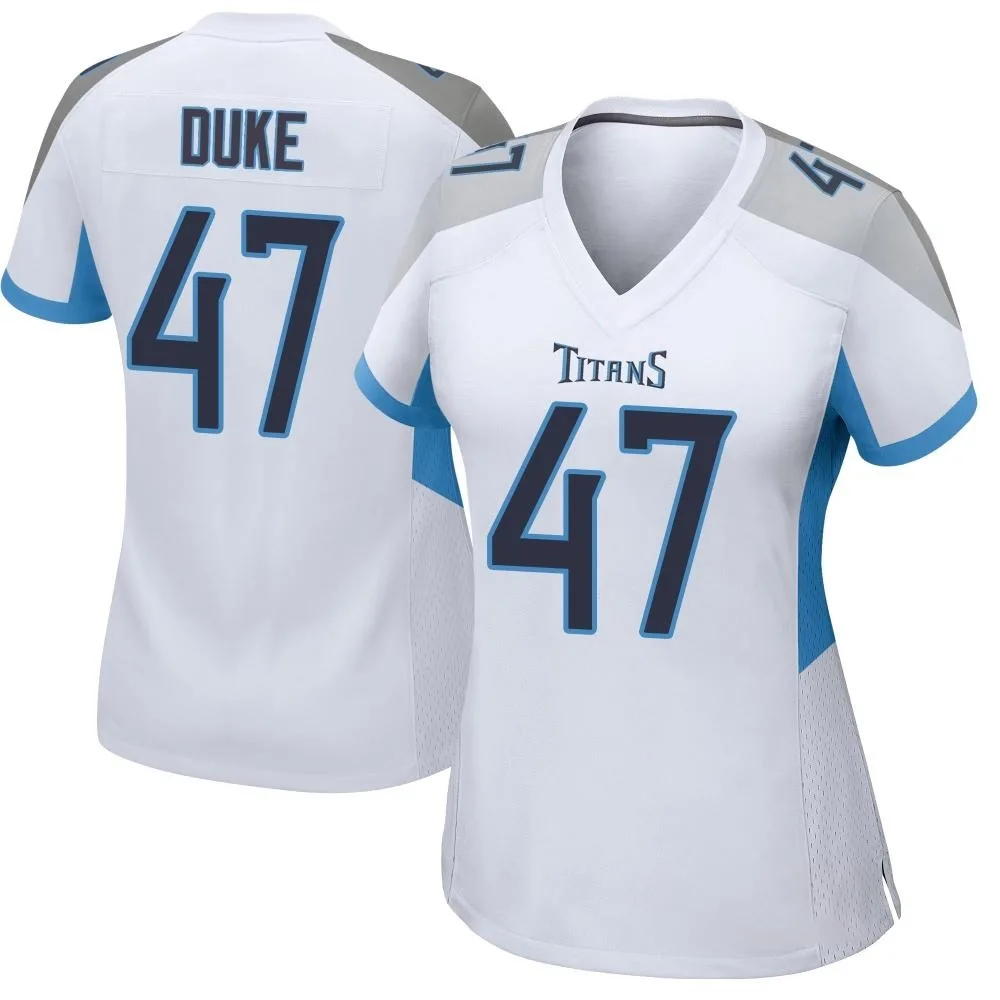 Women's Tennessee Titans Khalid Duke Nike Game White Jersey Women's Tennessee Titans Khalid Duke Nike Game White Jersey