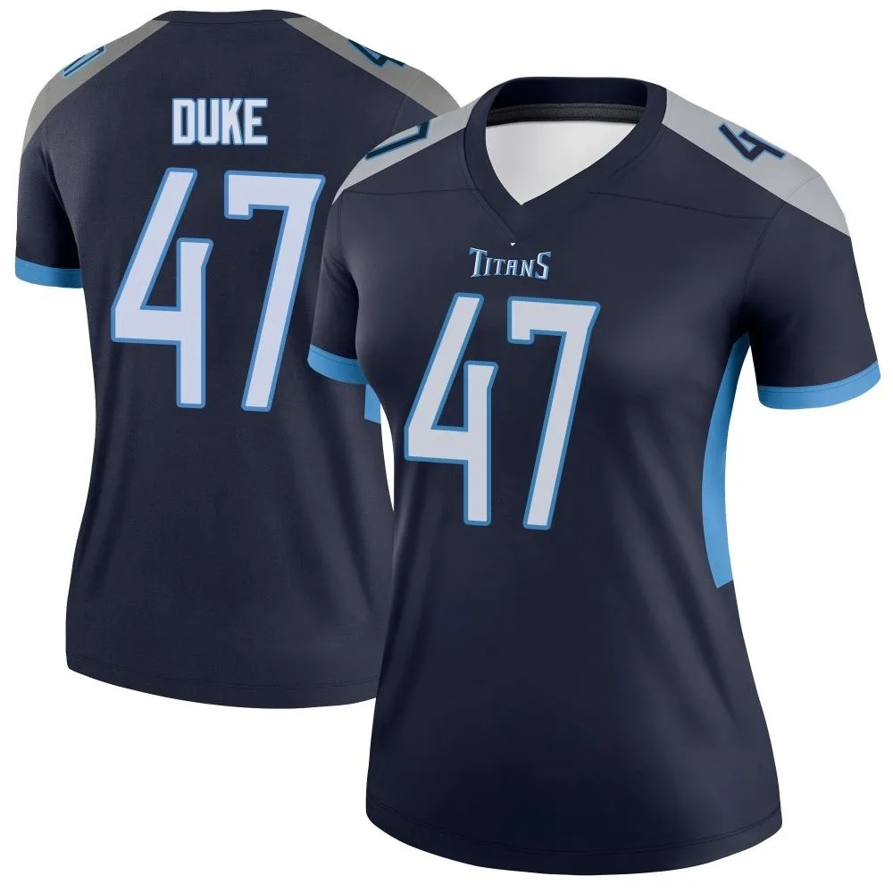 Women's Tennessee Titans Khalid Duke Nike Legend Navy Jersey Women's Tennessee Titans Khalid Duke Nike Legend Navy Jersey