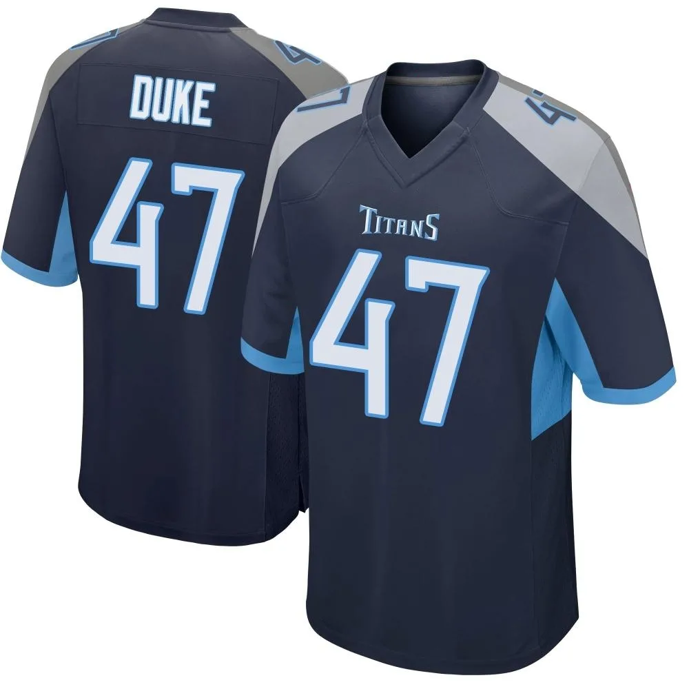 Youth Tennessee Titans Khalid Duke Nike Game Navy Jersey Youth Tennessee Titans Khalid Duke Nike Game Navy Jersey