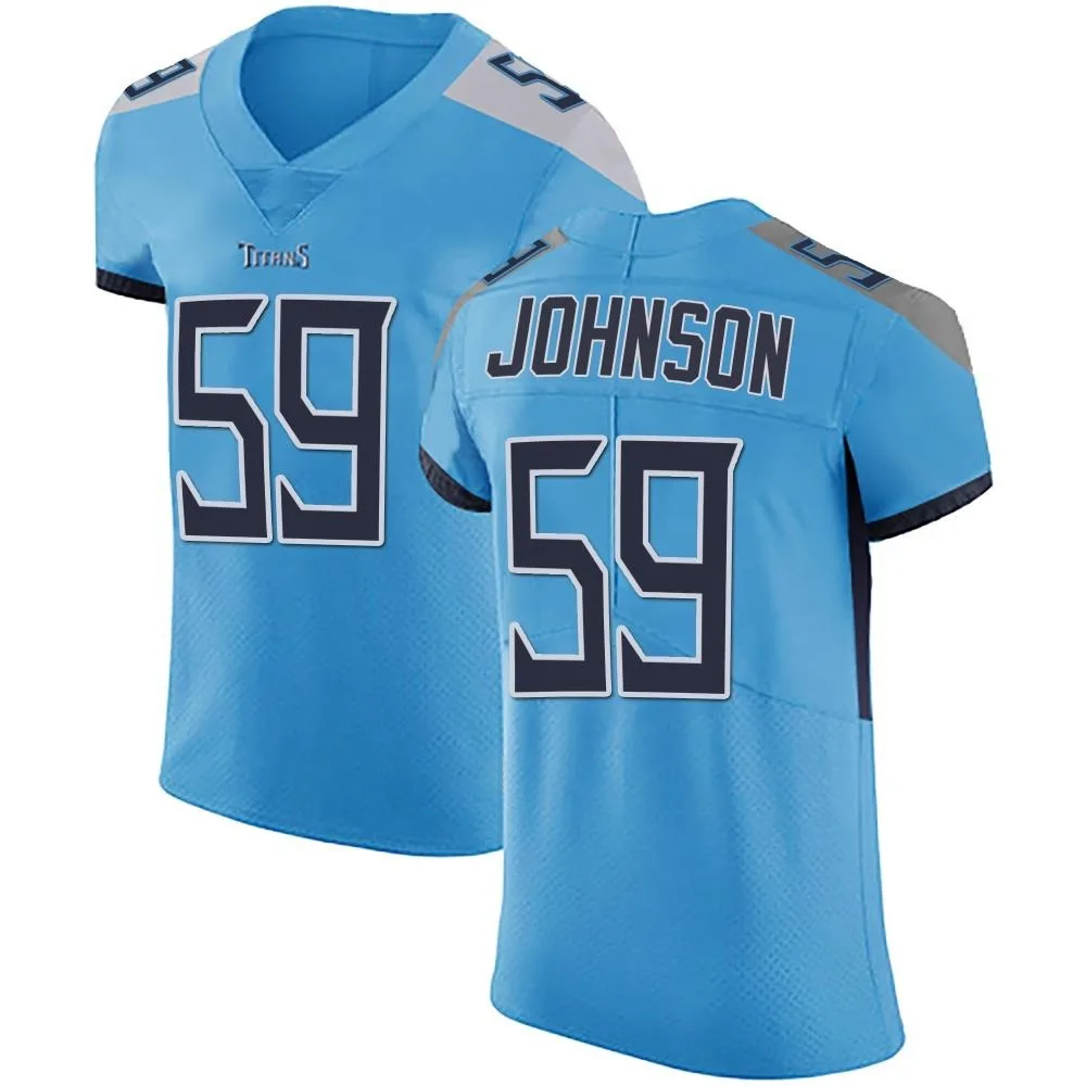 Men's Tennessee Titans Kyron Johnson Nike Team Color Vapor Untouchable Elite Light Blue Jersey Men's Tennessee Titans Kyron Johnson Nike Team Color Vapor Untouchable Elite Light Blue Jersey