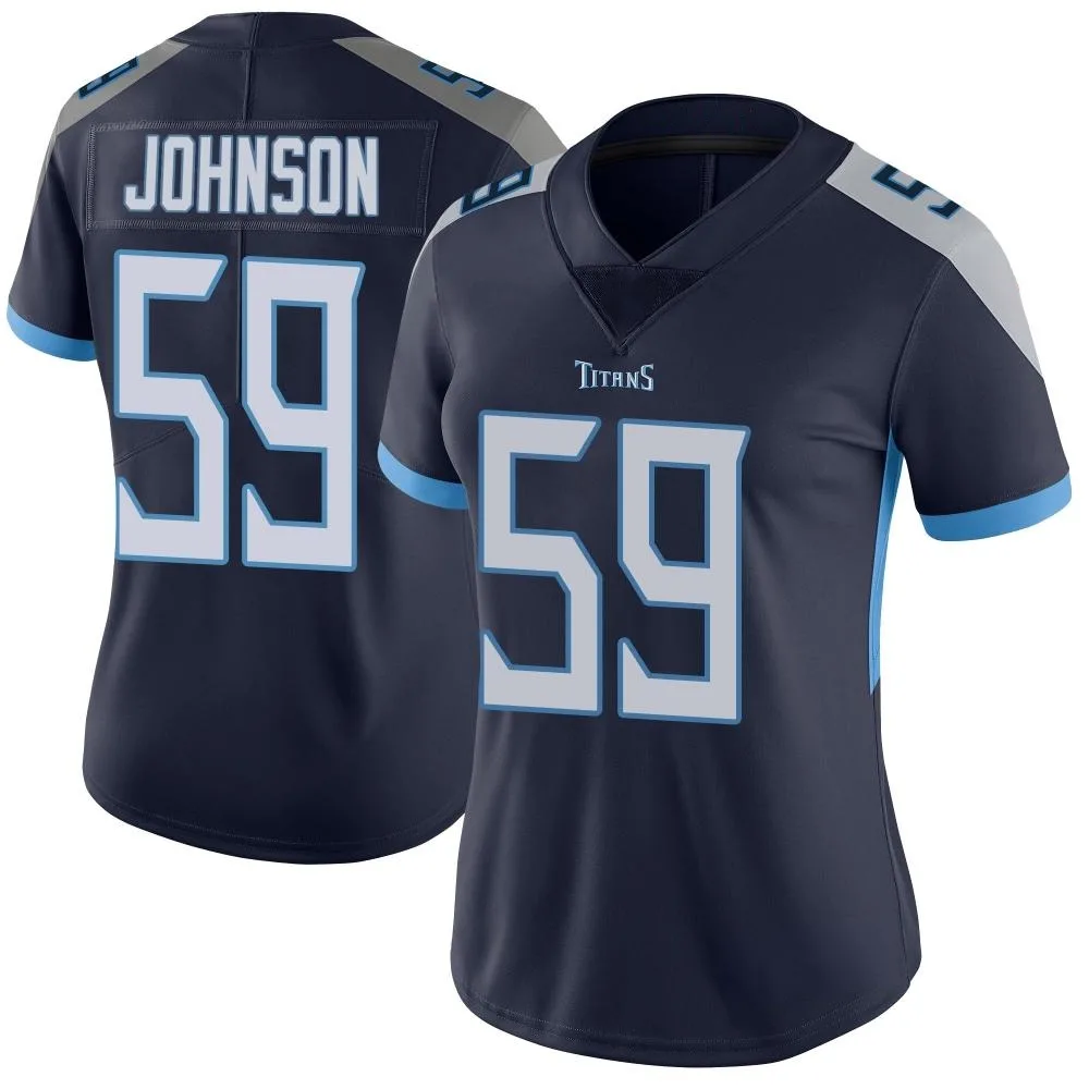 Women's Tennessee Titans Kyron Johnson Nike Vapor Untouchable Limited Navy Jersey Women's Tennessee Titans Kyron Johnson Nike Vapor Untouchable Limited Navy Jersey