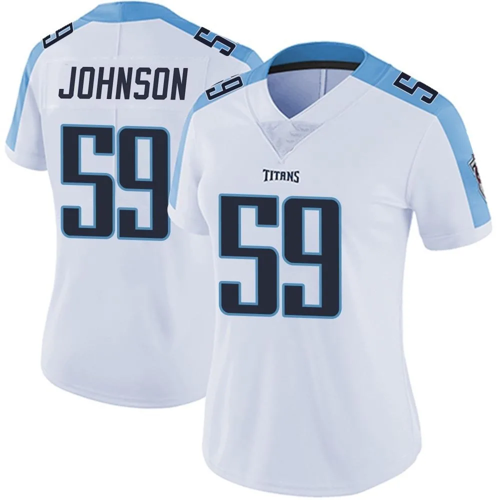 Women's Tennessee Titans Kyron Johnson Nike Vapor Untouchable Limited White Jersey Women's Tennessee Titans Kyron Johnson Nike Vapor Untouchable Limited White Jersey