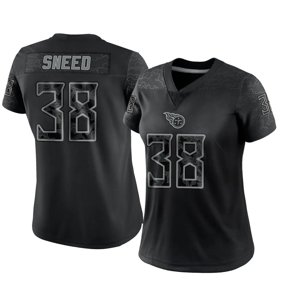Women's Tennessee Titans L'jarius Sneed Nike Reflective Limited Black Jersey Women's Tennessee Titans L'jarius Sneed Nike Reflective Limited Black Jersey