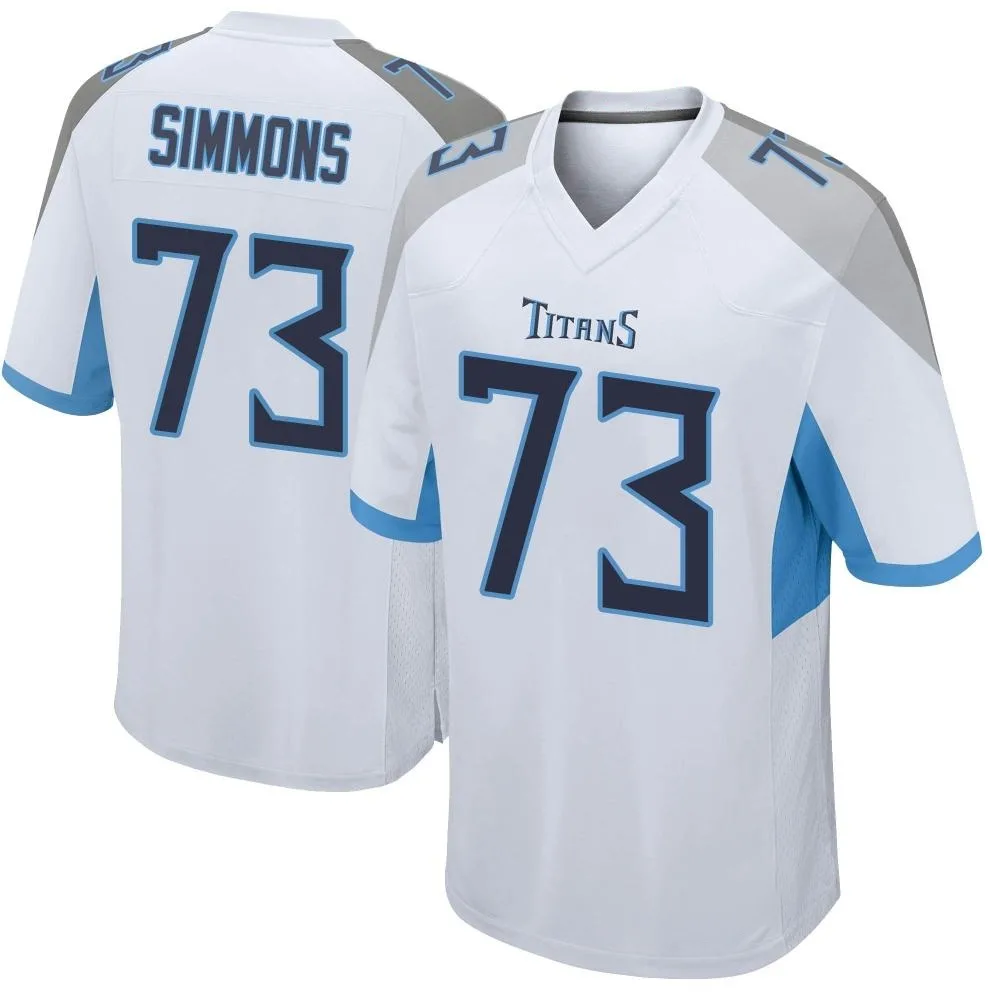 Men's Tennessee Titans Lachavious Simmons Nike Game White Jersey Men's Tennessee Titans Lachavious Simmons Nike Game White Jersey