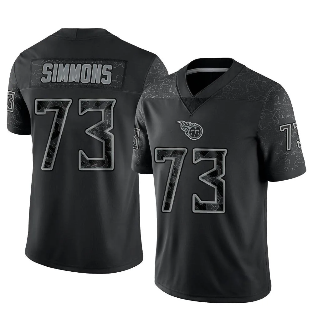 Men's Tennessee Titans Lachavious Simmons Nike Reflective Limited Black Jersey Men's Tennessee Titans Lachavious Simmons Nike Reflective Limited Black Jersey