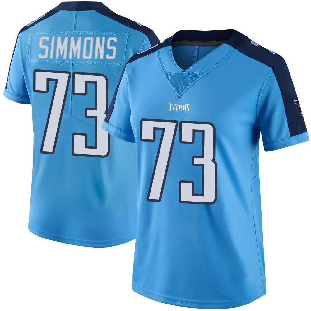 Women's Tennessee Titans Lachavious Simmons Nike Color Rush Limited Light Blue Jersey Women's Tennessee Titans Lachavious Simmons Nike Color Rush Limited Light Blue Jersey