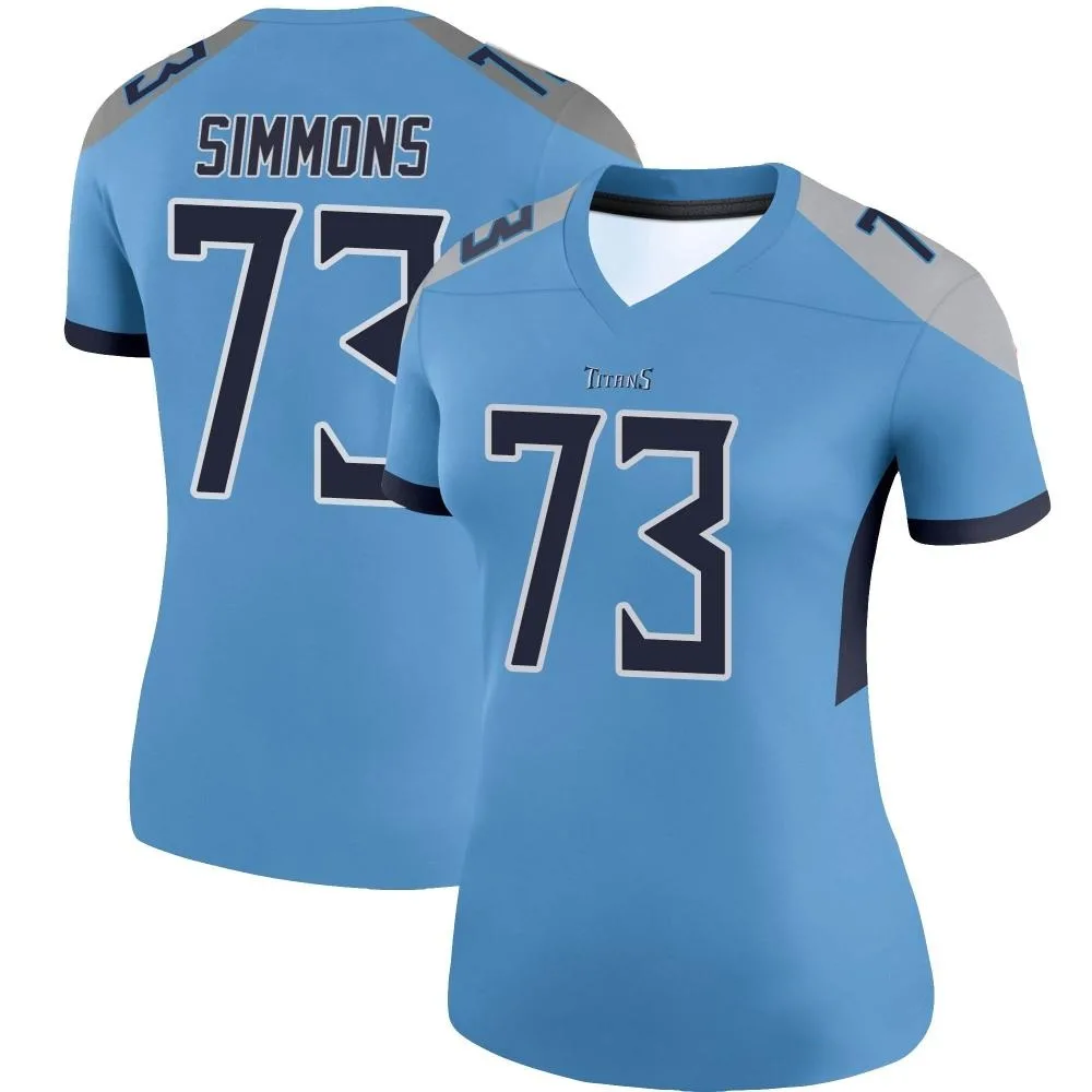 Women's Tennessee Titans Lachavious Simmons Nike Legend Light Blue Jersey Women's Tennessee Titans Lachavious Simmons Nike Legend Light Blue Jersey