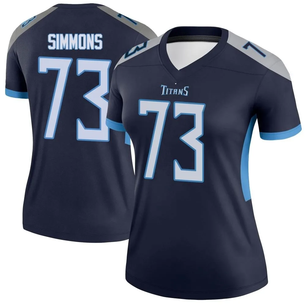 Women's Tennessee Titans Lachavious Simmons Nike Legend Navy Jersey Women's Tennessee Titans Lachavious Simmons Nike Legend Navy Jersey