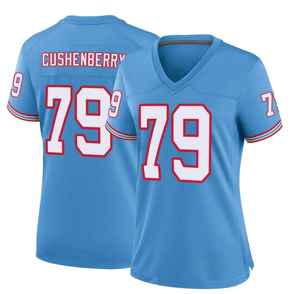 Women's Tennessee Titans Lloyd Cushenberry Iii Nike Oilers Throwback Alternate Game Light Blue Jersey Women's Tennessee Titans Lloyd Cushenberry Iii Nike Oilers Throwback Alternate Game Light Blue Jersey