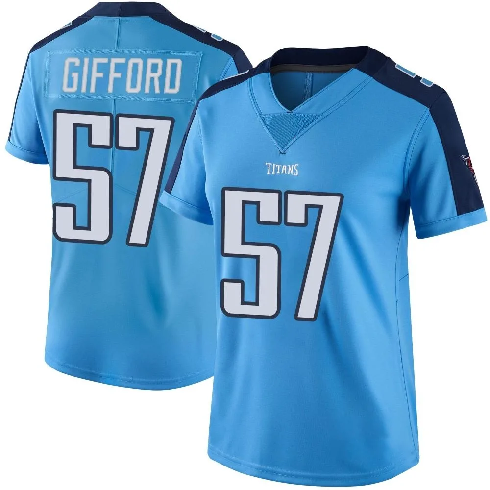 Women's Tennessee Titans Luke Gifford Nike Color Rush Limited Light Blue Jersey Women's Tennessee Titans Luke Gifford Nike Color Rush Limited Light Blue Jersey