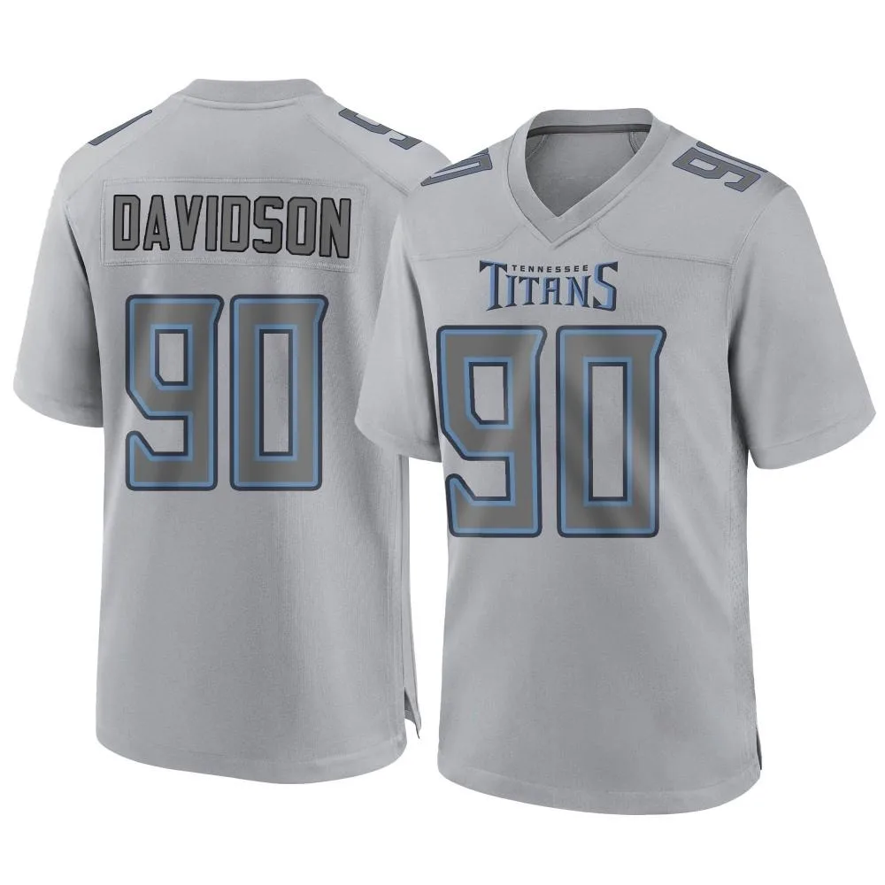 Men's Tennessee Titans Marlon Davidson Nike Atmosphere Fashion Game Gray Jersey Men's Tennessee Titans Marlon Davidson Nike Atmosphere Fashion Game Gray Jersey