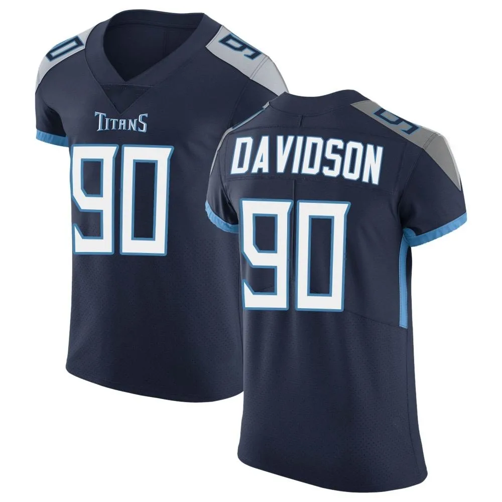 Men's Tennessee Titans Marlon Davidson Nike Vapor Untouchable Elite Navy Jersey Men's Tennessee Titans Marlon Davidson Nike Vapor Untouchable Elite Navy Jersey