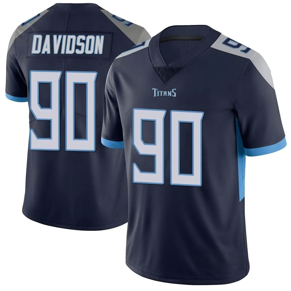 Men's Tennessee Titans Marlon Davidson Nike Vapor Untouchable Limited Navy Jersey Men's Tennessee Titans Marlon Davidson Nike Vapor Untouchable Limited Navy Jersey