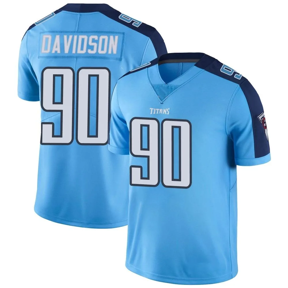 Youth Tennessee Titans Marlon Davidson Nike Color Rush Limited Light Blue Jersey Youth Tennessee Titans Marlon Davidson Nike Color Rush Limited Light Blue Jersey