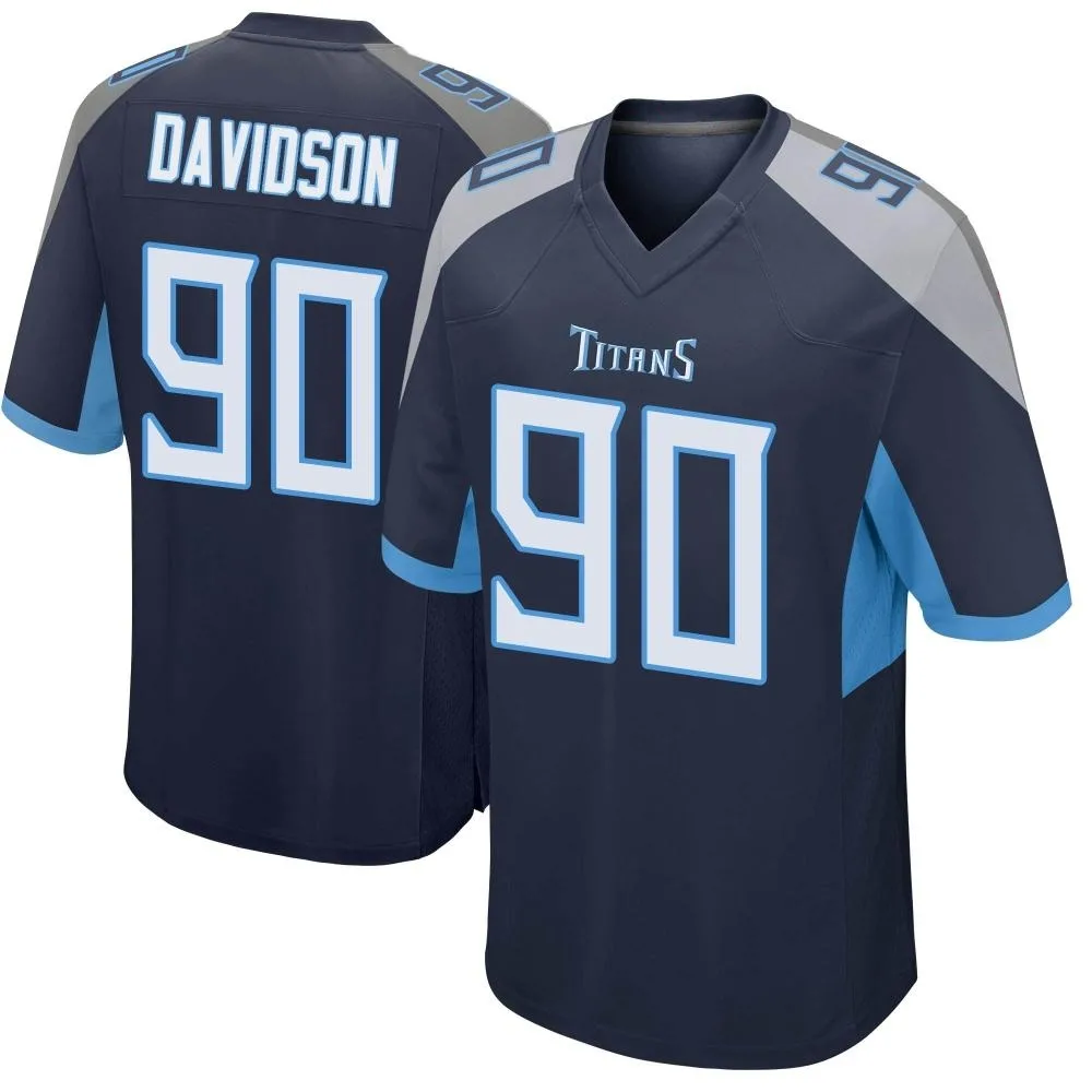 Youth Tennessee Titans Marlon Davidson Nike Game Navy Jersey Youth Tennessee Titans Marlon Davidson Nike Game Navy Jersey