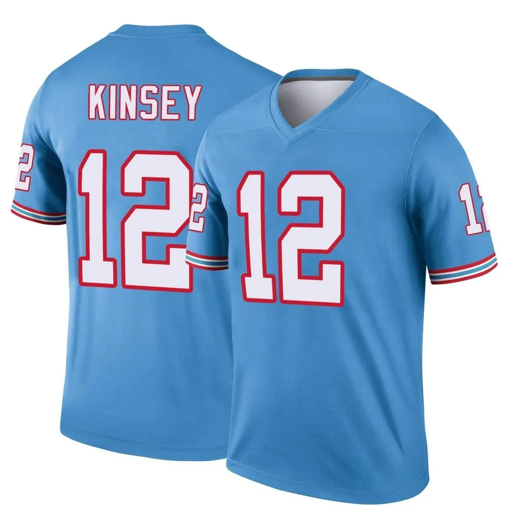 Men's Tennessee Titans Mason Kinsey Nike Oilers Throwback Legend Light Blue Jersey Men's Tennessee Titans Mason Kinsey Nike Oilers Throwback Legend Light Blue Jersey
