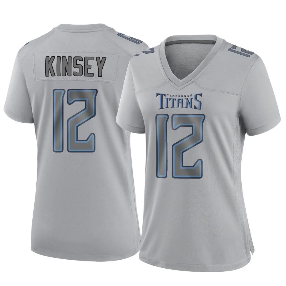 Women's Tennessee Titans Mason Kinsey Nike Atmosphere Fashion Game Gray Jersey Women's Tennessee Titans Mason Kinsey Nike Atmosphere Fashion Game Gray Jersey