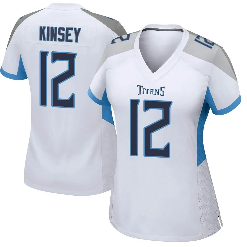 Women's Tennessee Titans Mason Kinsey Nike Game White Jersey Women's Tennessee Titans Mason Kinsey Nike Game White Jersey