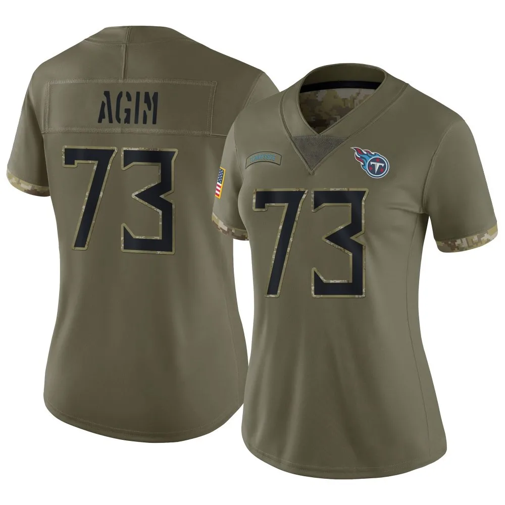 Women's Tennessee Titans Mctelvin Agim Nike 2022 Salute To Service Limited Olive Jersey Women's Tennessee Titans Mctelvin Agim Nike 2022 Salute To Service Limited Olive Jersey