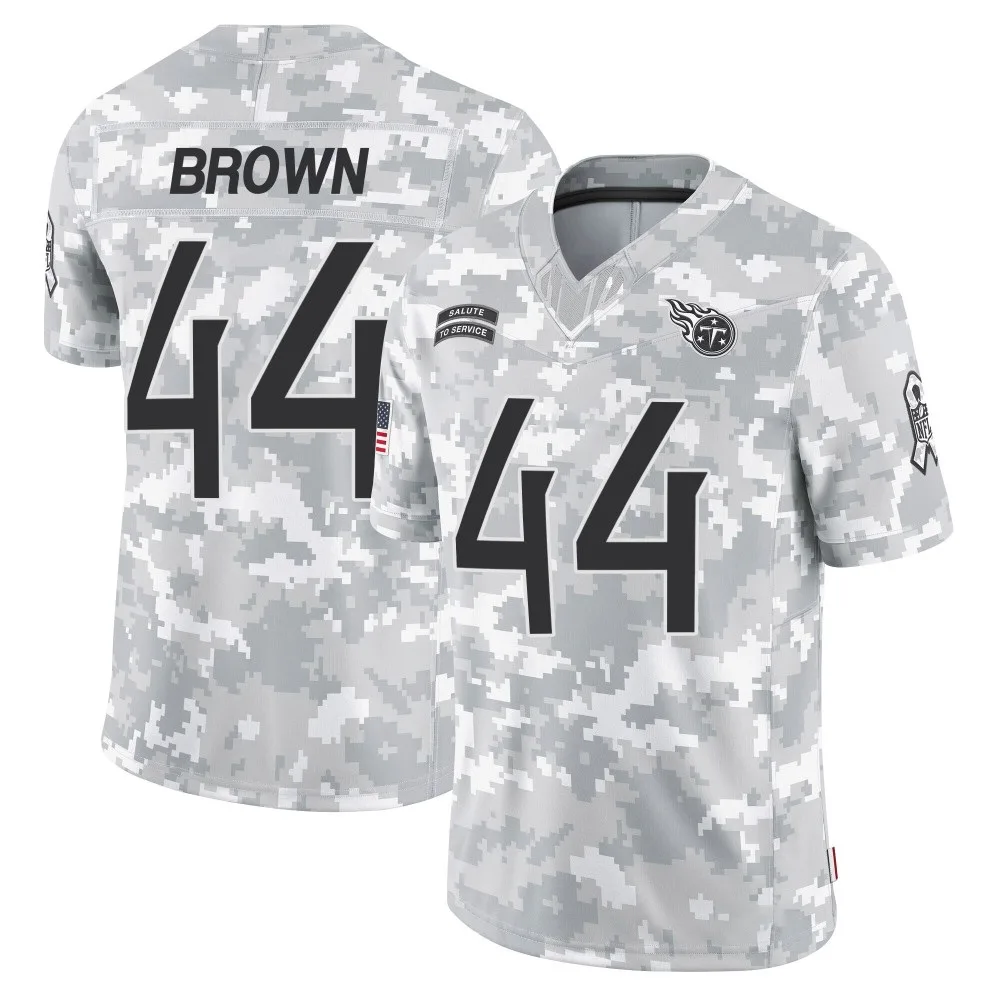 Men's Tennessee Titans Mike Brown Nike 2024 Salute to Service Limited Arctic Camo Jersey Men's Tennessee Titans Mike Brown Nike 2024 Salute to Service Limited Arctic Camo Jersey