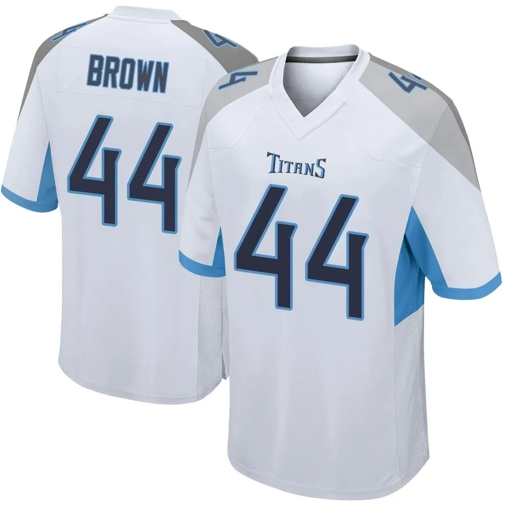 Men's Tennessee Titans Mike Brown Nike Game White Jersey Men's Tennessee Titans Mike Brown Nike Game White Jersey