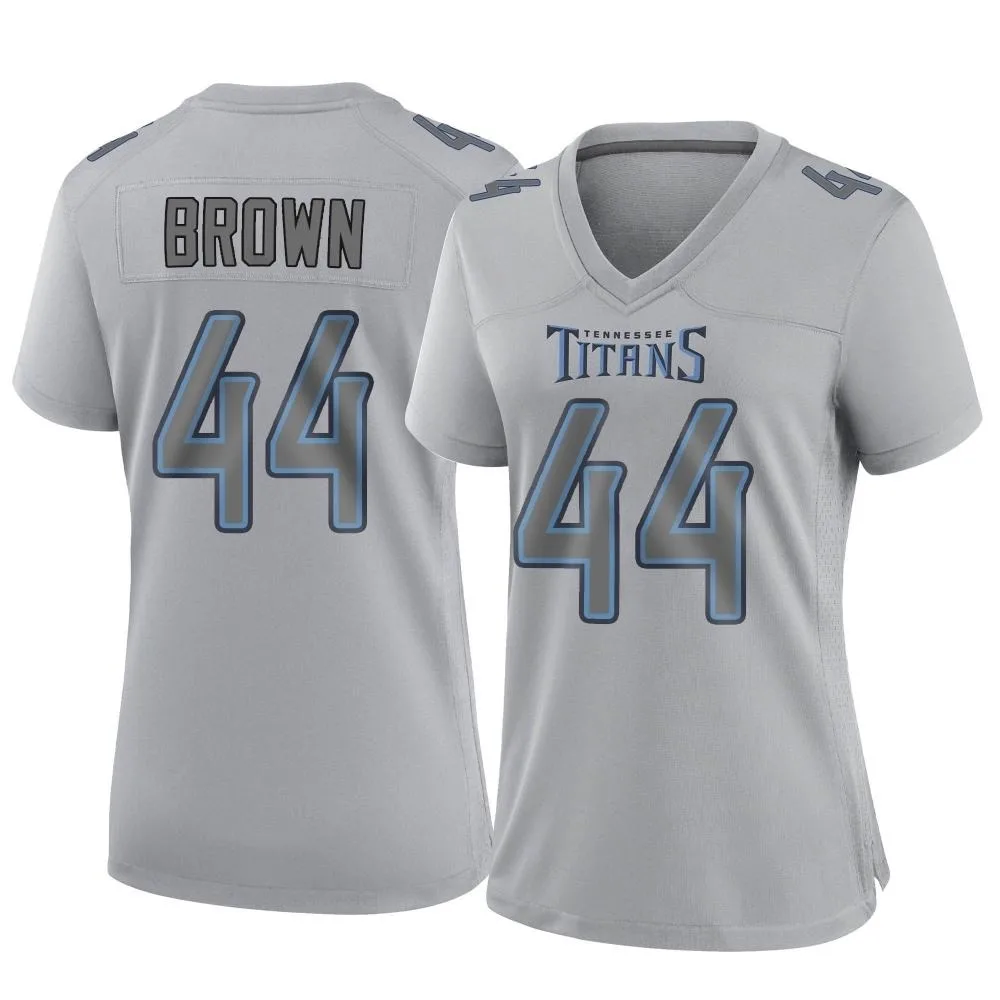 Women's Tennessee Titans Mike Brown Nike Atmosphere Fashion Game Gray Jersey Women's Tennessee Titans Mike Brown Nike Atmosphere Fashion Game Gray Jersey