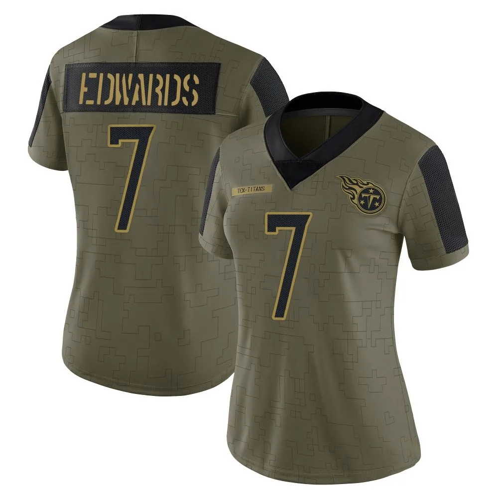 Women's Tennessee Titans Mike Edwards Nike 2021 Salute To Service Limited Olive Jersey Women's Tennessee Titans Mike Edwards Nike 2021 Salute To Service Limited Olive Jersey