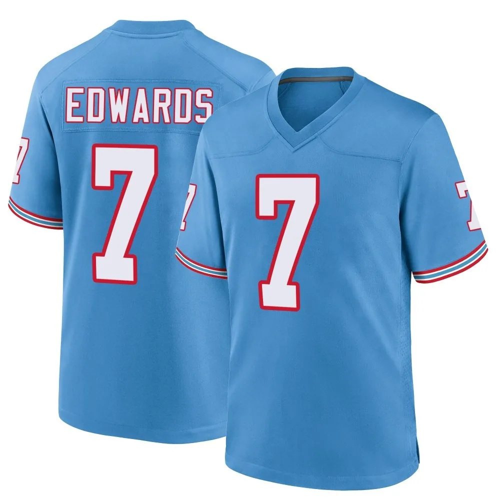 Youth Tennessee Titans Mike Edwards Nike Oilers Throwback Alternate Game Light Blue Jersey Youth Tennessee Titans Mike Edwards Nike Oilers Throwback Alternate Game Light Blue Jersey