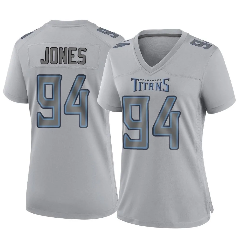 Women's Tennessee Titans Mikel Jones Nike Atmosphere Fashion Game Gray Jersey Women's Tennessee Titans Mikel Jones Nike Atmosphere Fashion Game Gray Jersey