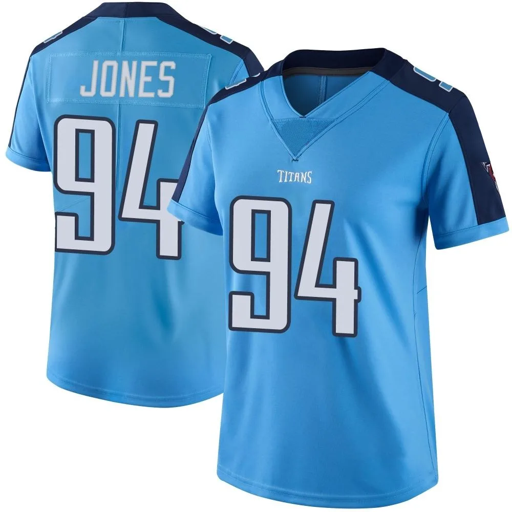Women's Tennessee Titans Mikel Jones Nike Color Rush Limited Light Blue Jersey Women's Tennessee Titans Mikel Jones Nike Color Rush Limited Light Blue Jersey