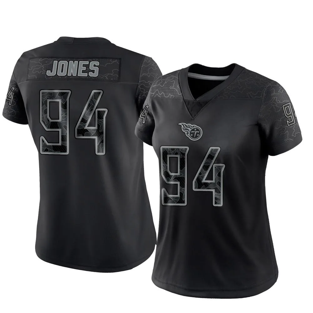 Women's Tennessee Titans Mikel Jones Nike Reflective Limited Black Jersey Women's Tennessee Titans Mikel Jones Nike Reflective Limited Black Jersey
