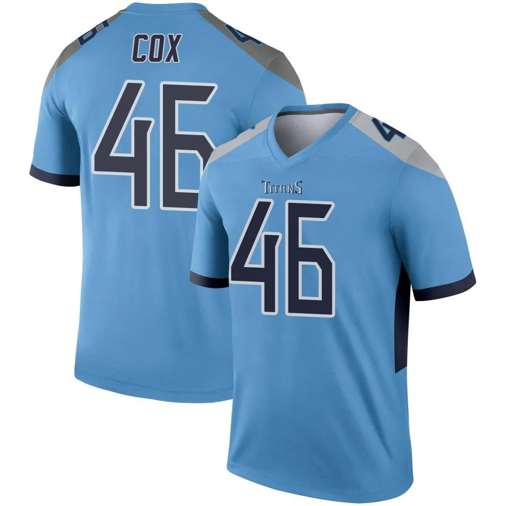 Men's Tennessee Titans Morgan Cox Nike Legend Light Blue Jersey Men's Tennessee Titans Morgan Cox Nike Legend Light Blue Jersey