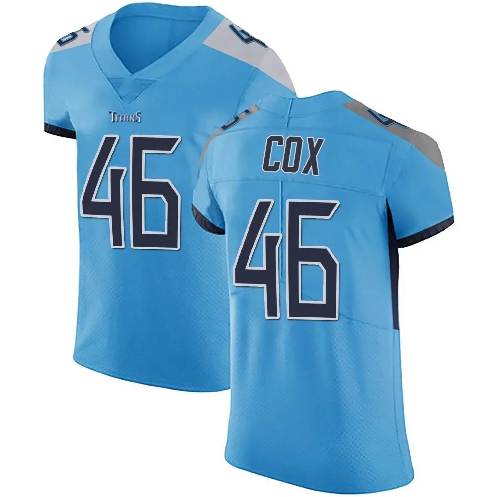 Men's Tennessee Titans Morgan Cox Nike Team Color Vapor Untouchable Elite Light Blue Jersey Men's Tennessee Titans Morgan Cox Nike Team Color Vapor Untouchable Elite Light Blue Jersey