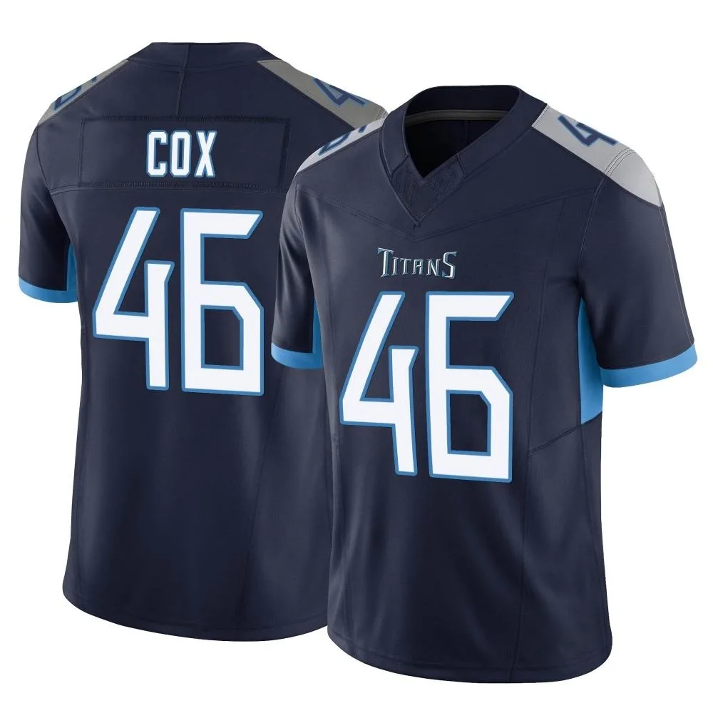 Men's Tennessee Titans Morgan Cox Nike Vapor F.U.S.E. Limited Navy Jersey Men's Tennessee Titans Morgan Cox Nike Vapor F.U.S.E. Limited Navy Jersey